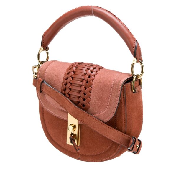 Altuzarra Ghianda Tubular Top Handle Mini Bag in Color Rust & Rose - Picture 3 of 13
